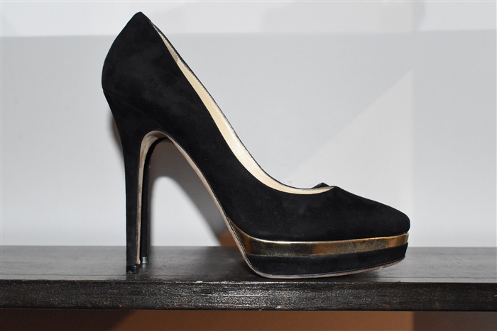 Black Suede Jimmy Choo Pumps, size 10.5