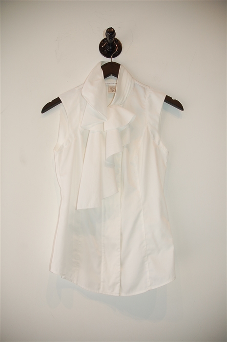 Crisp White Diane von Furstenberg Sleeveless, size 0