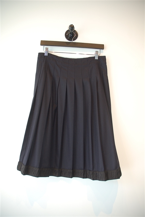 Navy Jil Sander Pleated Skirt, size 8