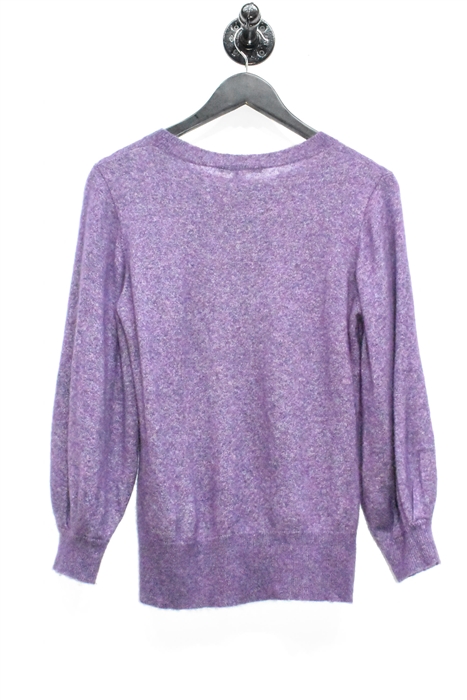 Dark Plum Autumn Cashmere Pullover, size S