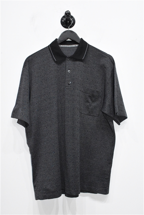Geometric Ermenegildo Zegna Polo, size L