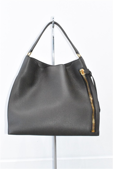 Graphite Tom Ford Shoulder Bag, size L
