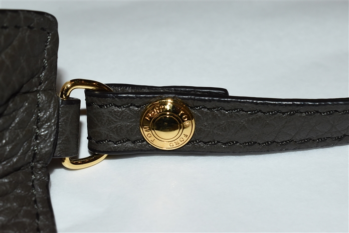 Graphite Tom Ford Shoulder Bag, size L