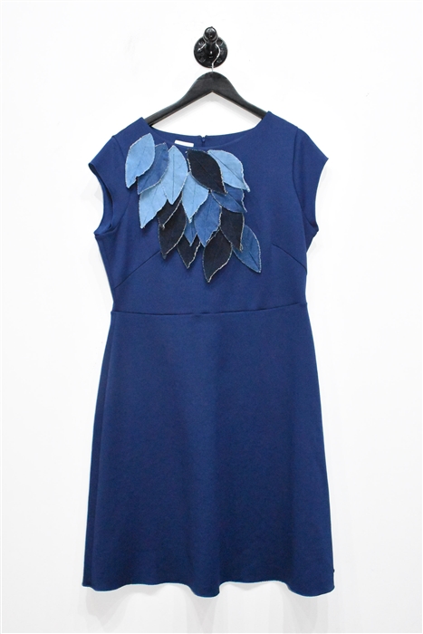 Navy Escada A-Line Dress, size 12