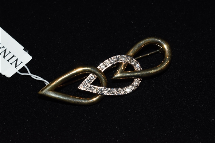 Gold Nina Ricci - Vintage Brooch, size O/S