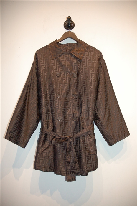 Monogram Fendi - Vintage Short Trench, size 8