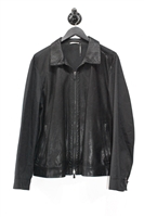 Basic Black Ermenegildo Zegna Zippered Jacket, size L