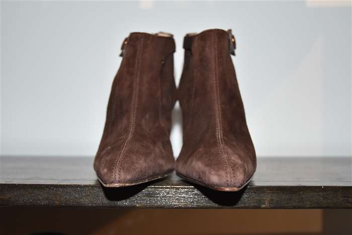 Espresso Manolo Blahnik Booties, size 4