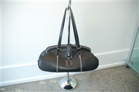 Black Leather Dior Satchel, size M