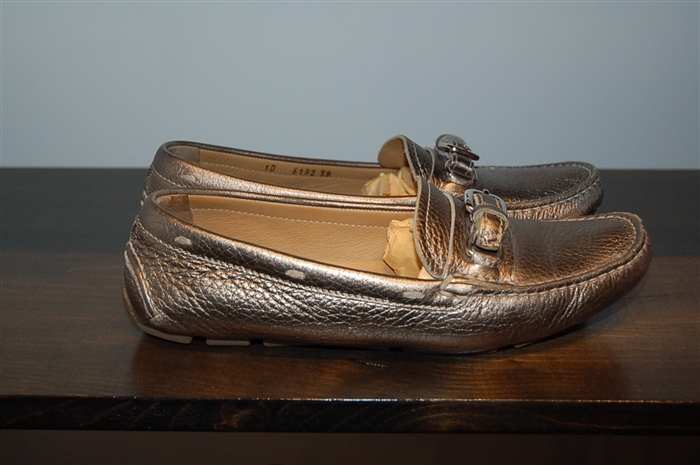 Pewter Prada Loafer, size 8