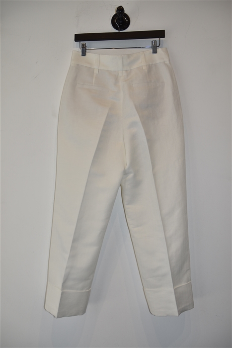 Bright White Brunello Cucinelli Trousers, size 8