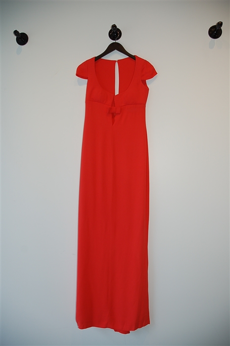 Coral Red Christian Dior - Vintage Gown, size 4