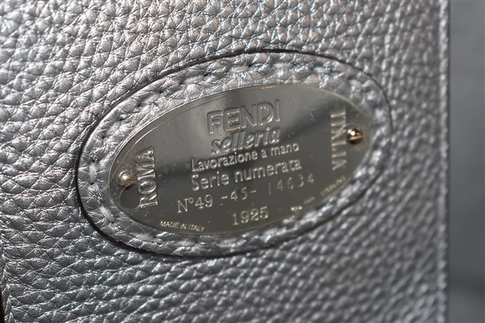 Metallic Silver Fendi Tote, size M