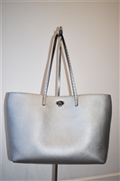 Metallic Silver Fendi Tote, size M