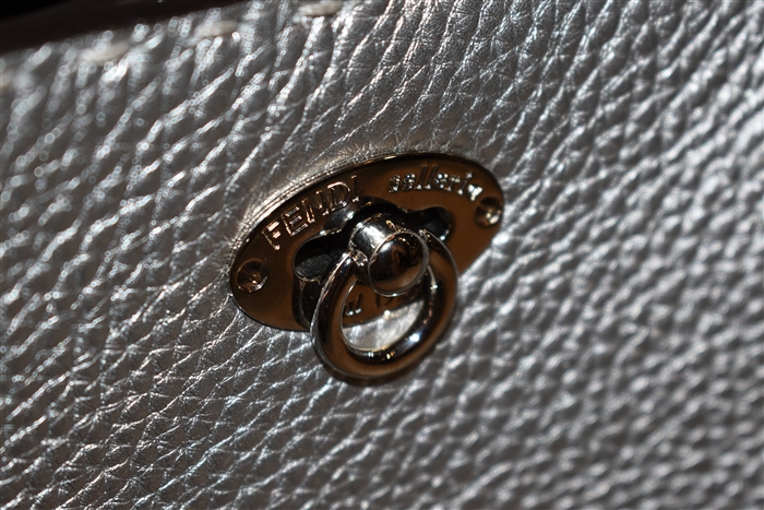 Metallic Silver Fendi Tote, size M
