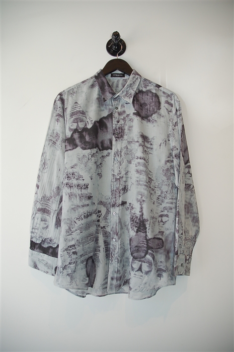 Print Costume National Button Shirt, size XL