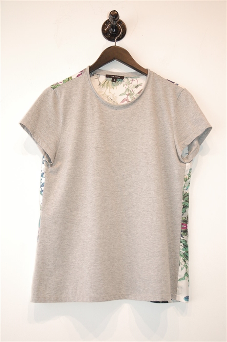 Heather Gray Pink Tartan T-Shirt, size S