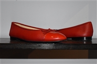 Lipstick Red Chanel Ballet Flats, size 9