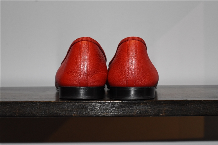 Lipstick Red Chanel Ballet Flats, size 9