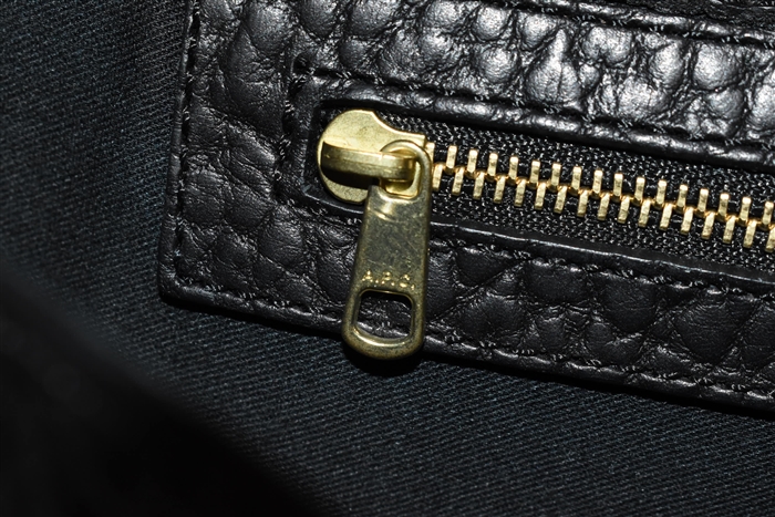 Black Leather A.P.C. Shoulder Bag, size M