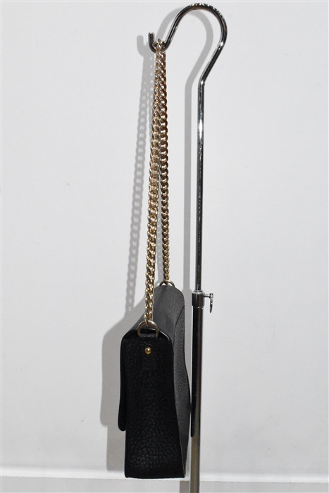 Black Leather A.P.C. Shoulder Bag, size M