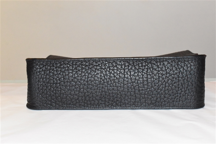 Black Leather A.P.C. Shoulder Bag, size M