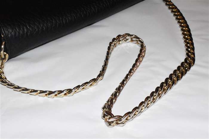 Black Leather A.P.C. Shoulder Bag, size M