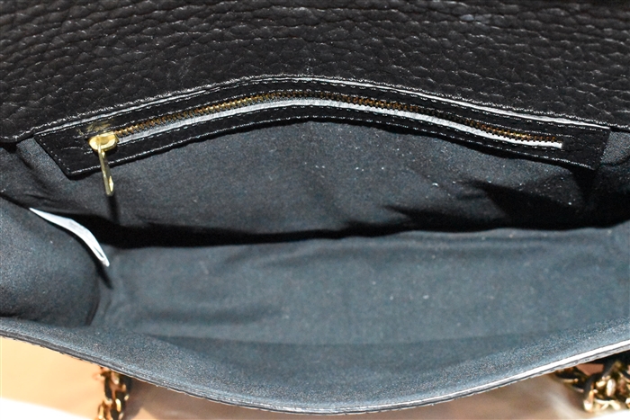 Black Leather A.P.C. Shoulder Bag, size M