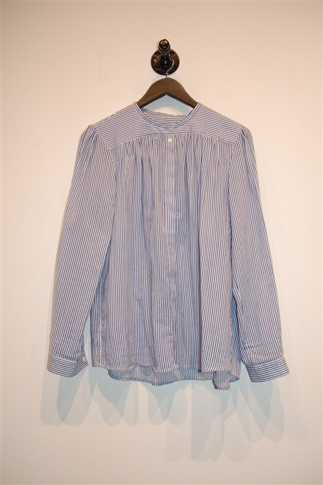 Blue Stripe A.P.C. Shirt, size 8