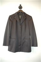 Satin Black Versace Jeans Couture Skirt Suit, size 8