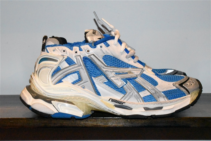 Blue & White Balenciaga Sneaker, size 10
