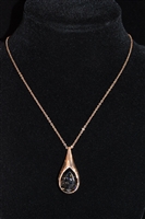 Rose Gold Swarovski Necklace, size O/S