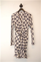 Navy Check Veronica Beard Shirt Dress, size 8