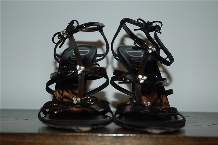 Basic Black Dior Sandal, size 8