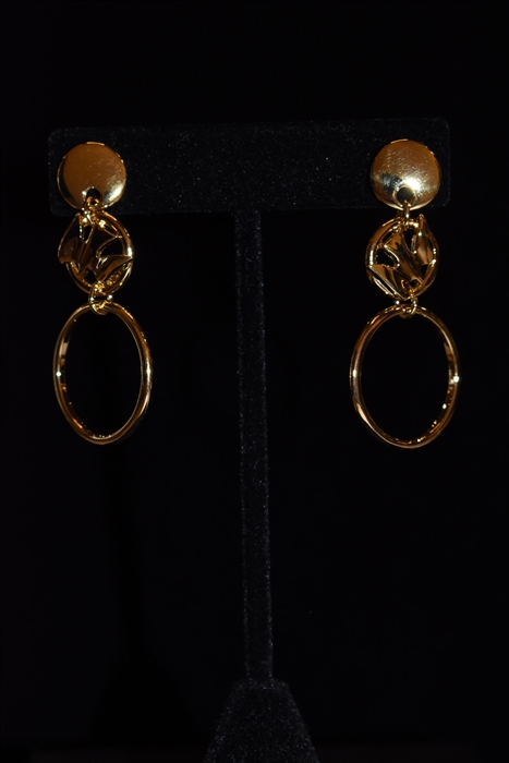 Gold Nina Ricci - Vintage Earrings, size O/S