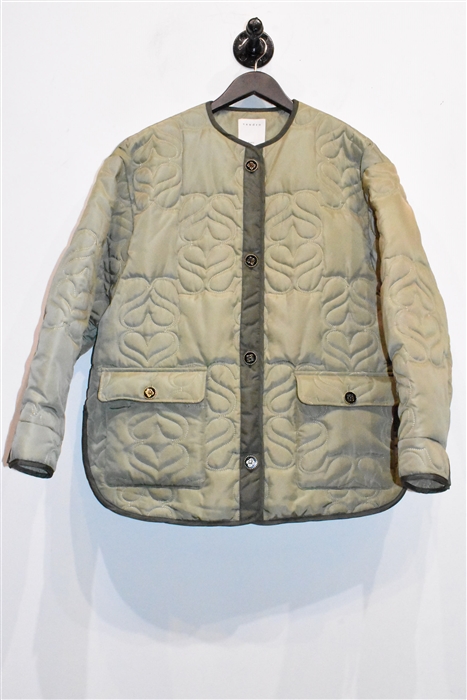 Sage Sandro Quilted Jacket, size 4