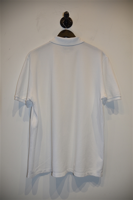 Bright White Gucci Polo, size 3XL