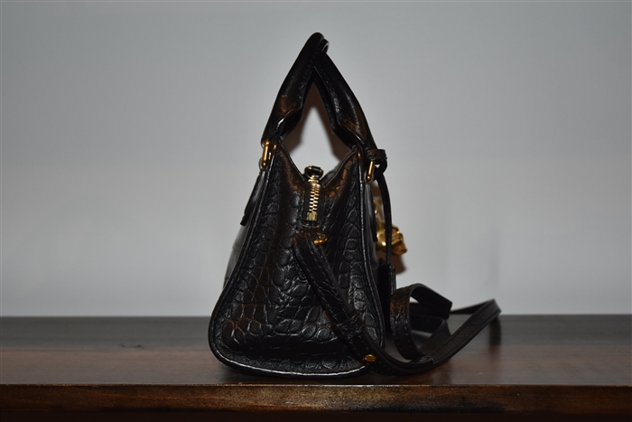 Black Leather Alexander McQueen Cross-Body, size S