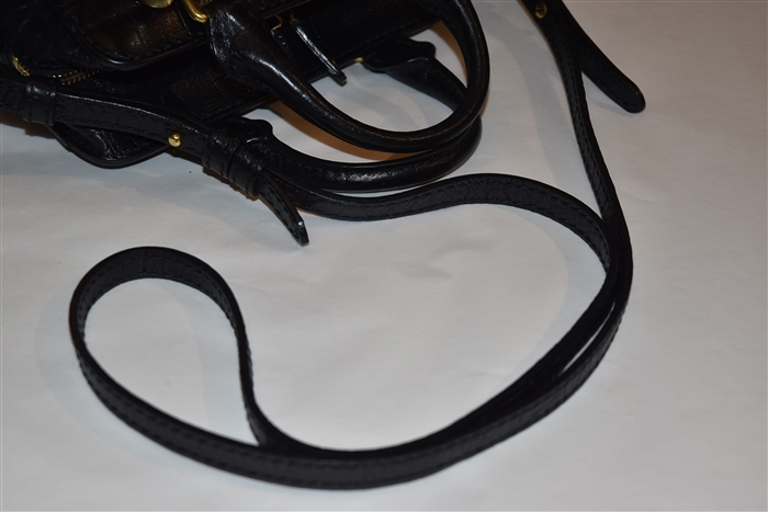 Black Leather Alexander McQueen Cross-Body, size S