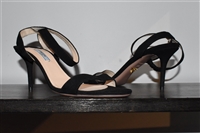 Black Suede Prada Sandals, size 9.5