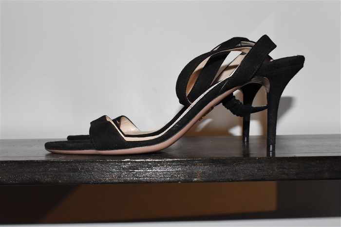 Black Suede Prada Sandals, size 9.5
