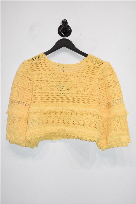 Soft Yellow Maje Pullover, size S