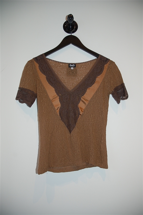 Toffee D&G - Dolce & Gabbana Short-Sleeved Top, size S