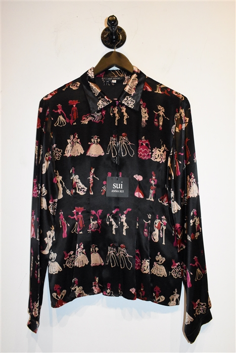 Print Anna Sui Shirt, size 8