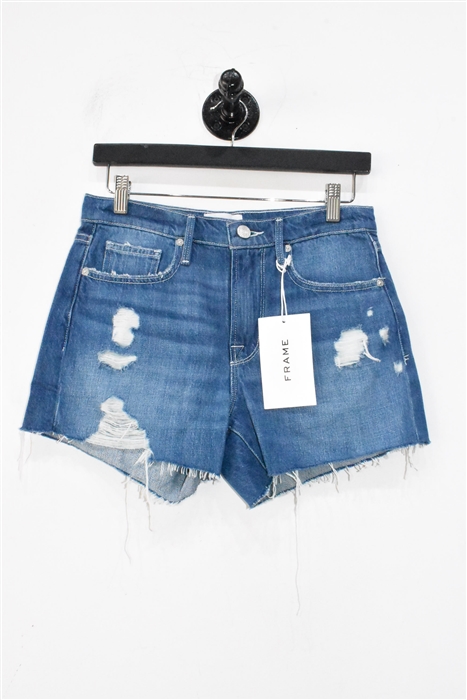 Denim Blue Frame Shorts, size 25