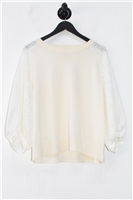 Cream Akris - Punto Pullover, size 12