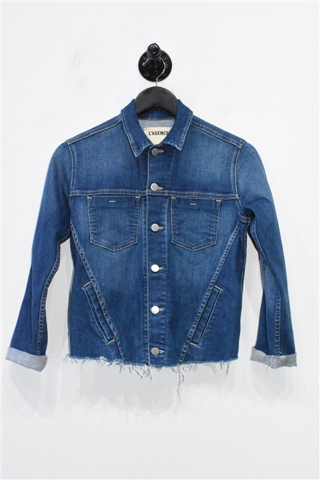 Denim Blue L'Agence Denim Jacket, size S