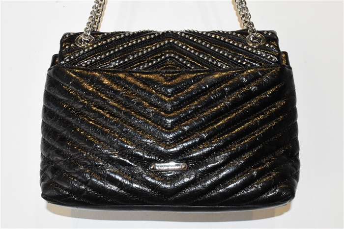 Black Patent Rebecca Minkoff Shoulder Bag, size M