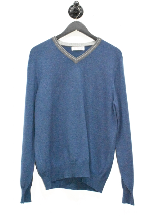 Evening Blue Brunello Cucinelli Cashmere Sweater, size M