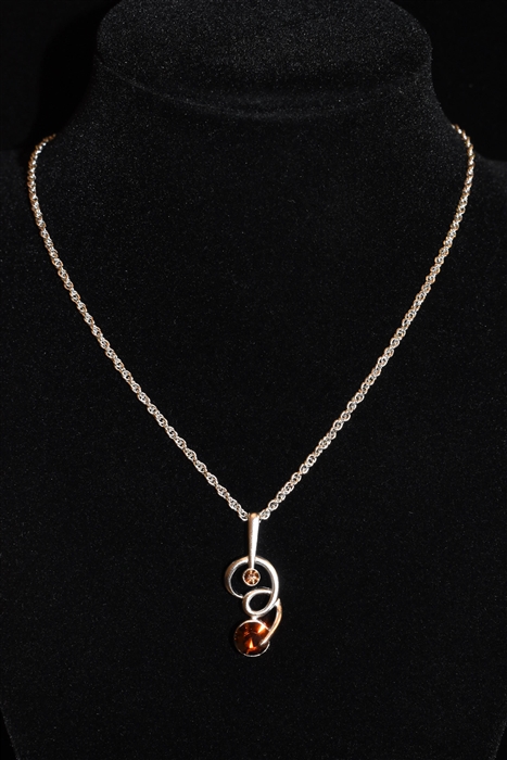 Rhodium Nina Ricci - Vintage Necklace, size O/S